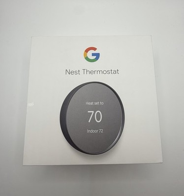 Nest Thermostat Smart Programmable Round Digital Dial Black/Silver Old Gen
