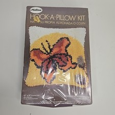 Vintage Malina Hook-A-Pillow Kit   Fantasy  Butterfly New Sealed