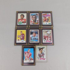 8pc Lot Topps 70s-80s St. Louis Cardinals Football Cards Pat Tilley Auto #7587