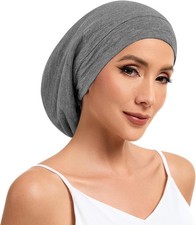 Mulberry Silk Bonnet for Sleeping Women, 100 Silk Lining Hair Wrap for Sleep, A