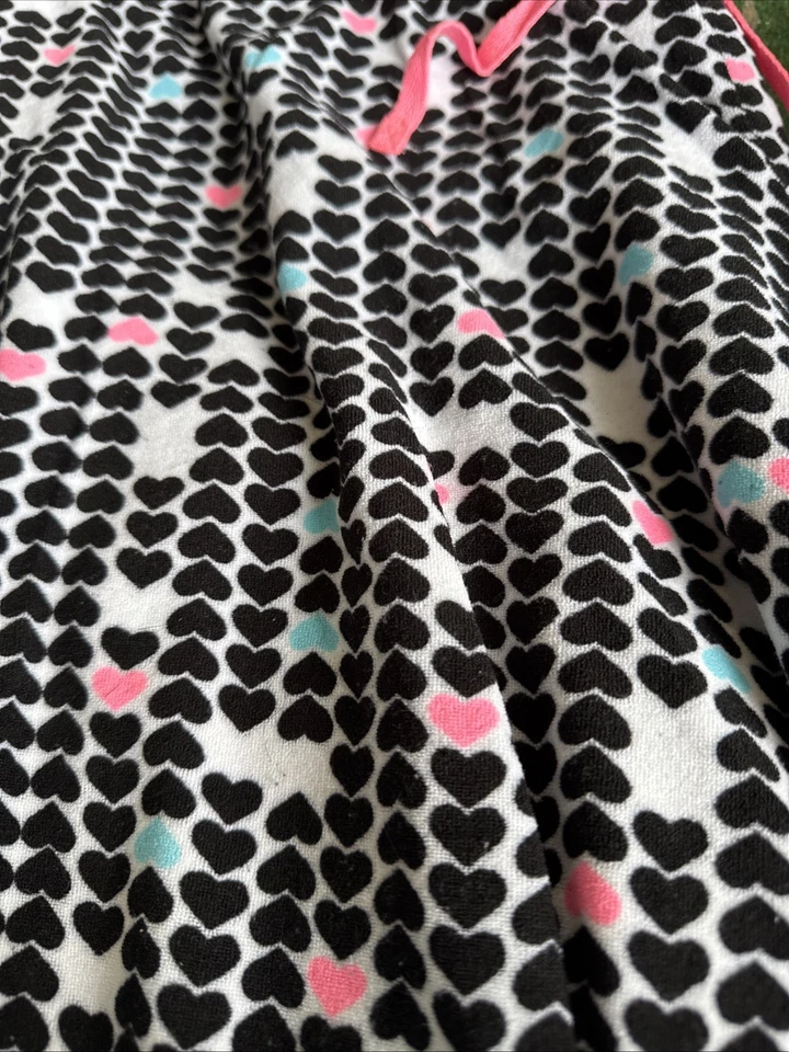 Pantalones de salón Joe Boxer para mujer corazones negros talla 1X Foto 2 de 4