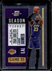 2020-21 Contenders Optic LeBron James Season Ticket #81 Lakers
