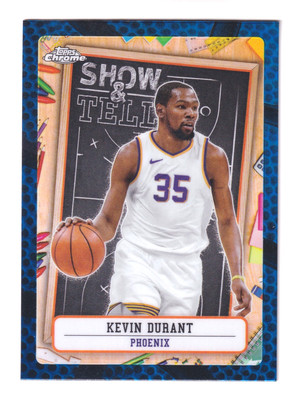2024-25 Topps Chrome SHOW & TELL BLUE BASKETBALL REFRACTOR #ST-1