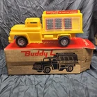 Buddy L Coca-Cola Yellow Truck Toy Vintage Soda Advertising w/ original box