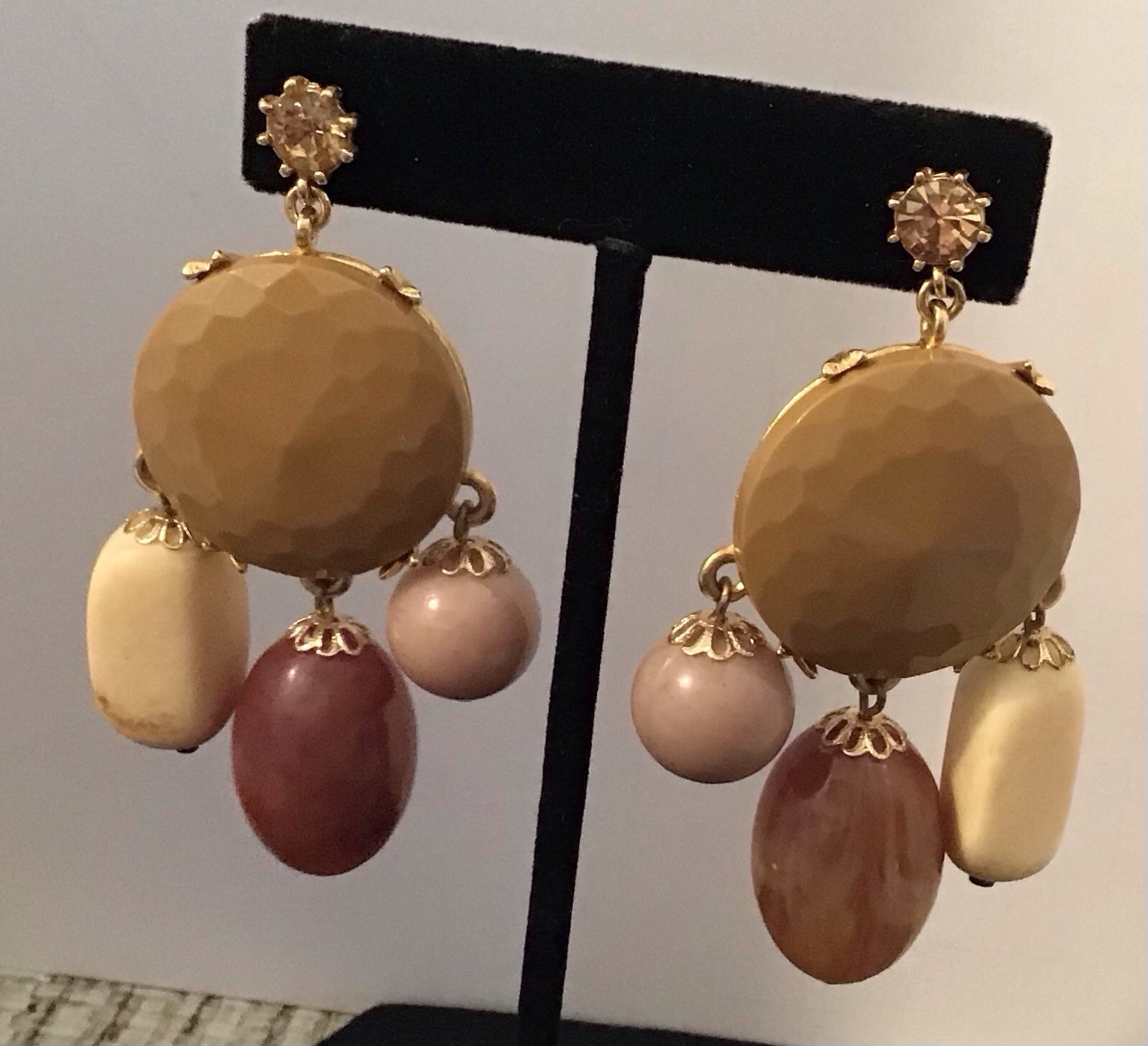 gerard yosca statement chunky dangle earrings - image 4