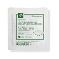 Medline Sterile 100 Cotton X-ray Detectable Gauze Sponges