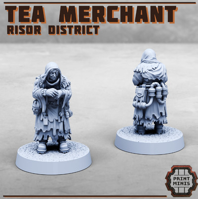28 mm Teehändler - Risor District (Heroic Scale)