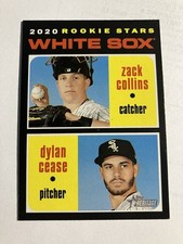 Dylan Cease Zack Collins 2020 Topps Heritage Rookie Stars #13 Chicago White Sox
