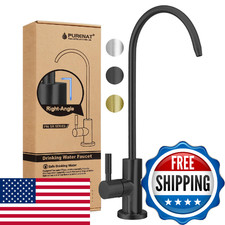 Drinking Water Faucet - Long Thread Stem Filtered Water Tap for Thick Countertop