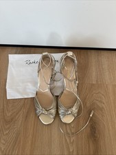 Brautschuh Pumps Gr. 38 Leder Gold Silber Rachel Simpson Maria 806
