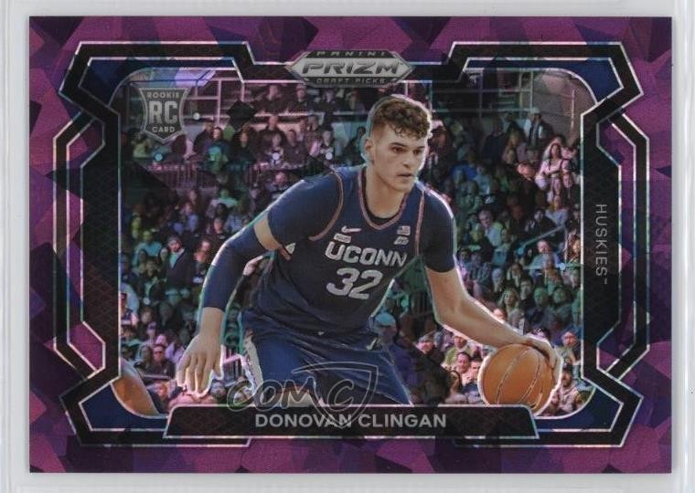2024 Prizm Draft Picks Purple Ice Variations /149 Donovan Clingan #95 Rookie RC