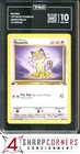 1999 WOTC POKEMON JUNGLE 1ST EDITION #56 MEOWTH TAG 10