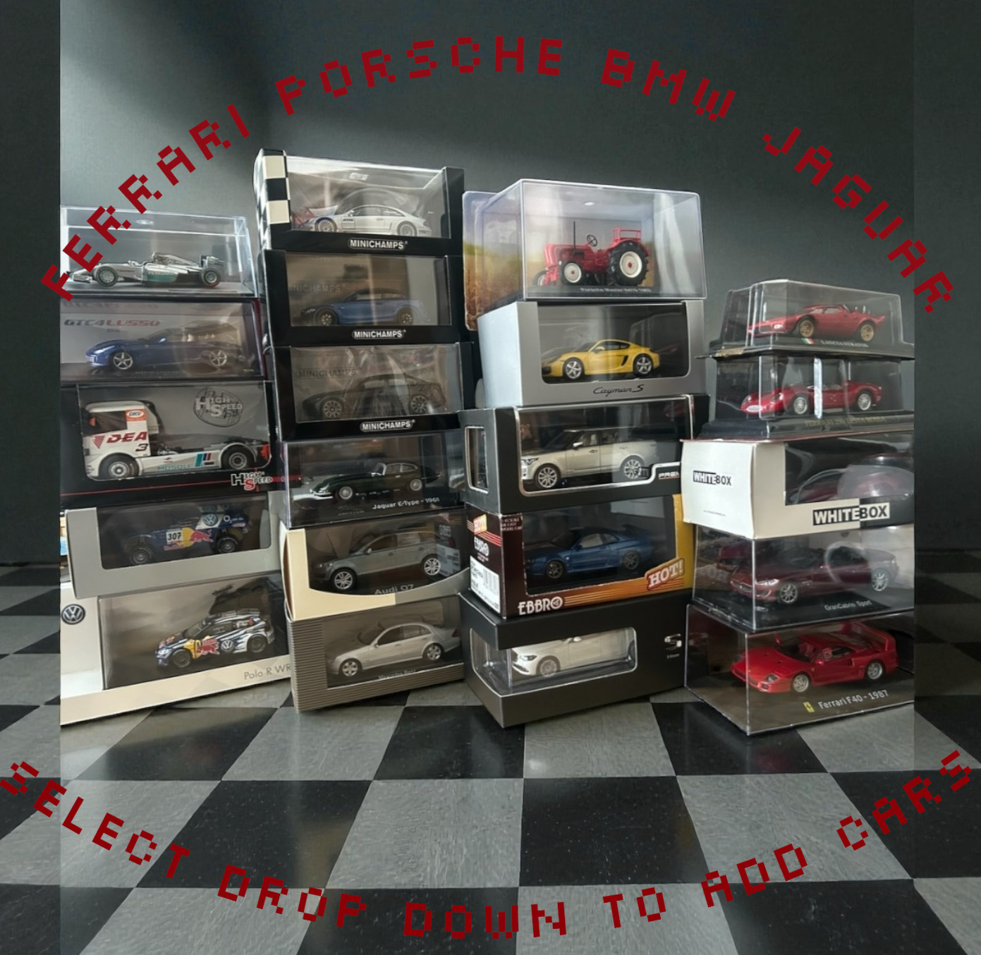 1:43 Minichamps Solido AutoArt Mercedes BMW Ferrari Porsche