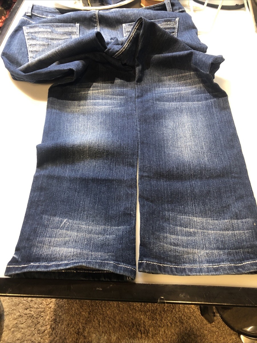 Jeans Blues Society Taille 11/12 – Poches Bling, Coupe Droite