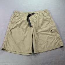 Columbia Shorts Mens 2XL XXL Beige Belted Mesh Liner Outdoor Fish Swim Trunks 