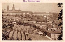 Praha Prague Czechoslovakia Birds Eye View St Visus Cathedral Postcard J67070
