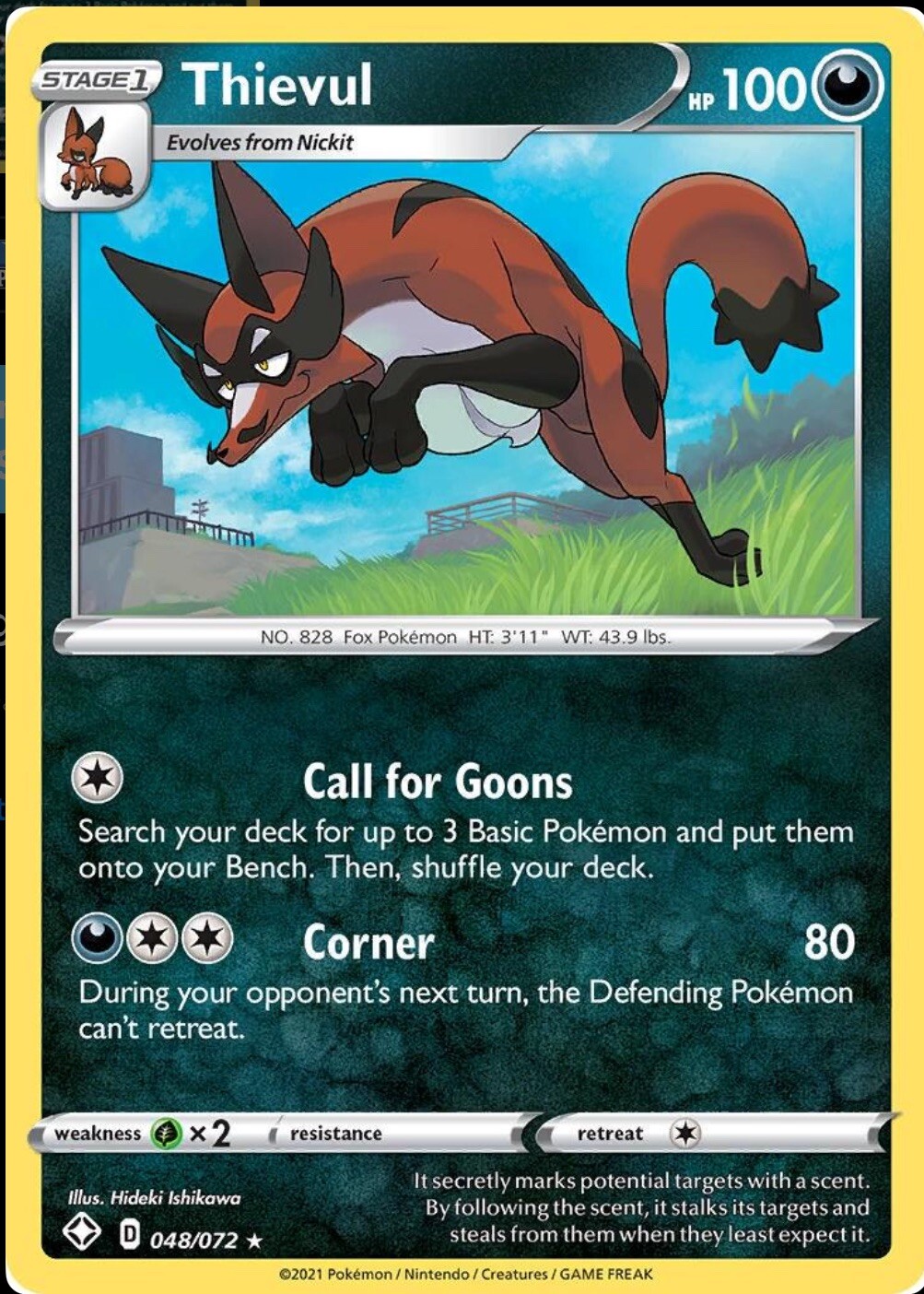 Thievul 048/072 - Shining Fates - Holo - NM