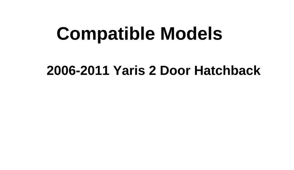 Fits 2006-2011 Toyota Yaris 2Dr Hatchback Driver Side Left Quarter Window Glass Foto 2 de 4