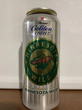Michelob Golden Light 2016 Minnesota Wild NHL Hockey 16oz Beer Can #CF1494