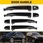 Exterior Door Handle 4X Front & Rear Full Set Black For 2003-2009 Toyota 4Runner