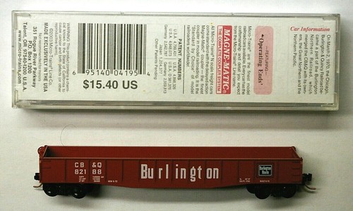 Góndola MTL Micro-Trains 46030 Chicago Burlington and Quincy CB&Q 82188 | Zustand: New
