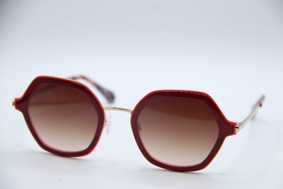 NEW WOOW SUPER LOOP 2 COL 5465 RED GOLD AUTHENTIC FRAMES SUNGLASSES 50-23