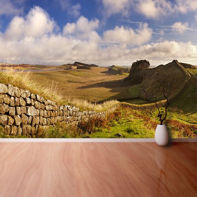 Tulup Fototapete Selbstklebend Einfach ablösbar Mehrfach klebbar Hadrianswall