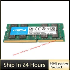 CRUCIAL DDR4 16GB 3200 MHz PC4-25600 Laptop SODIMM Non-ECC 260-Pin Memory RAM