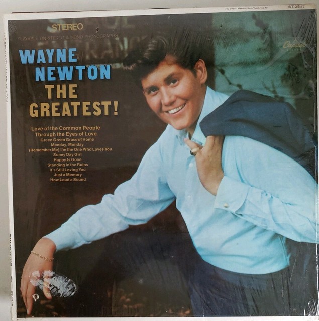 Wayne Newton "The Greatest" Vinyl LP Record Capitol ‎ ST 2847 (1968