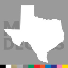 Texas Vinyl Die Cut Decal Sticker - TX State Outline