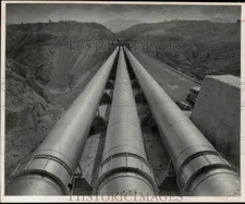 1952 Press Photo Pipeline in Mexico City, Mexico - hcb53615