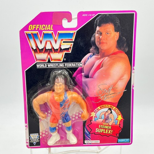 SCOTT STEINER WWF Hasbro series 9 US purple card w...