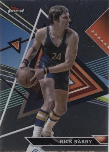 Rick Barry 2023-24 Fuego Purple Prizm AUTO Panini Phoenix 