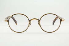 Authentic See Eyewear F-TITANIUM ATG 42mm Antique Gold Tortoise Frames Japan