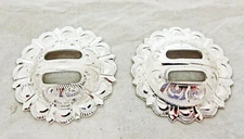 Kansas Slotted Conchos Silver Plate Hansen Western Gear Horse Tack Saddles Belts