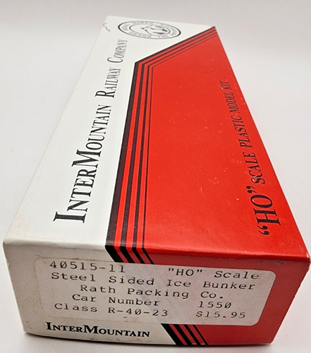 InterMountian HO 40515-11 Steel Sided Ice Bunker Rath Packing Co. Car #1550 - Picture 3 of 3