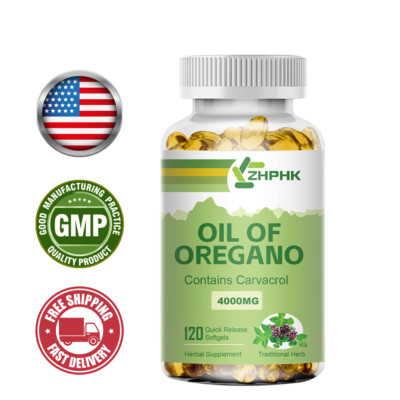 Oregano Oil Capsules 4000 mg Contains Carvacrol Immune Support Digestive Support