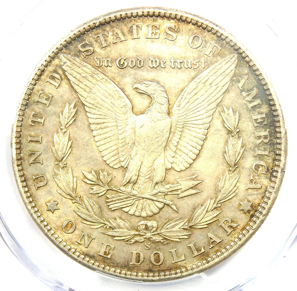 1901-S Morgan Silver Dollar $1 Coin - Rare Date - Certified PCGS AU50 - Rare! - Image 4 of 4