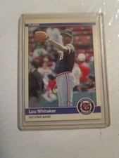 1984 Fleer Lou Whitaker Baseball Card ##92 Detroit Tigers