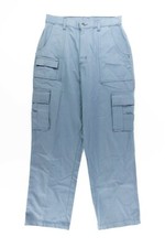 Vtg Fuel Clothing Co. 92 Teal Gray Cargo Pants USA Made High Waisted