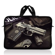 15" 15.6" Laptop Notebook Sleeve Bag Case w Handle Gun Weapons 15-SD05