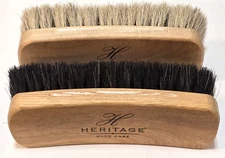 Heritage Professional Shoe Shine Brushes Color Black Or Grey And 6" Or 8" Long