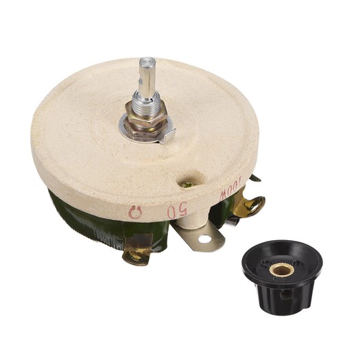 Rhéostat Céramique Rotatif Potentiomètre Céramique 100W 100 Ohms HADIIH - Rhéostat Rotatif Pour DIY Et Projets électroniques Résistance Variable Puissance