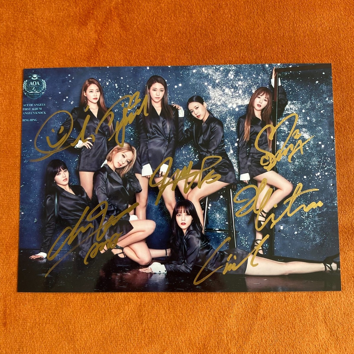 AOA　ヘジョン　サイン AOA Group Autographed Signed Photo 5*7 K-POP Picture Collection