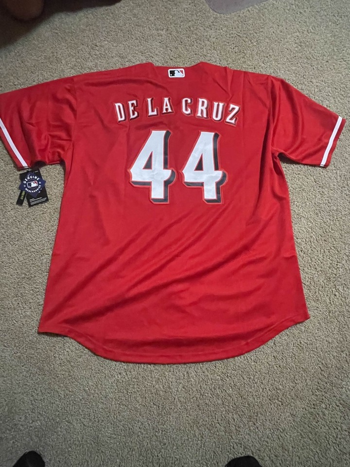 nwt-elly-de-la-cruz-cincinnati-reds-jersey-men-s-s-xl-sizes-red-jersey