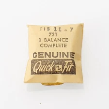 Tissot 11.7, 11.7T2 Balance Complete Watch Part Bestfit 721/668 New Old Stock