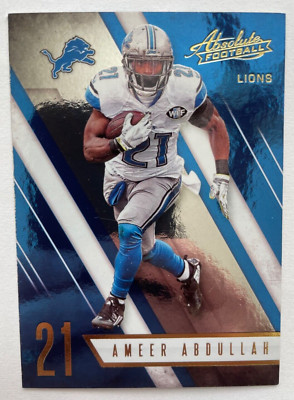 2017 Absolute Football #72 Ameer Abdullah - Detroit Lions