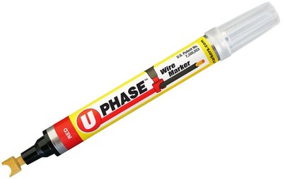 4 PCS UPhase Wire Marker Red 10704PPM Permanent Electrical Marking Pens