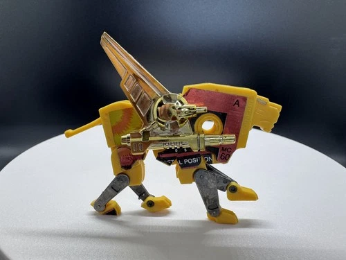Transformers G1 1986 MINI-CASSETTES STEELJAW Lion - Near Complete - Gold Weapon