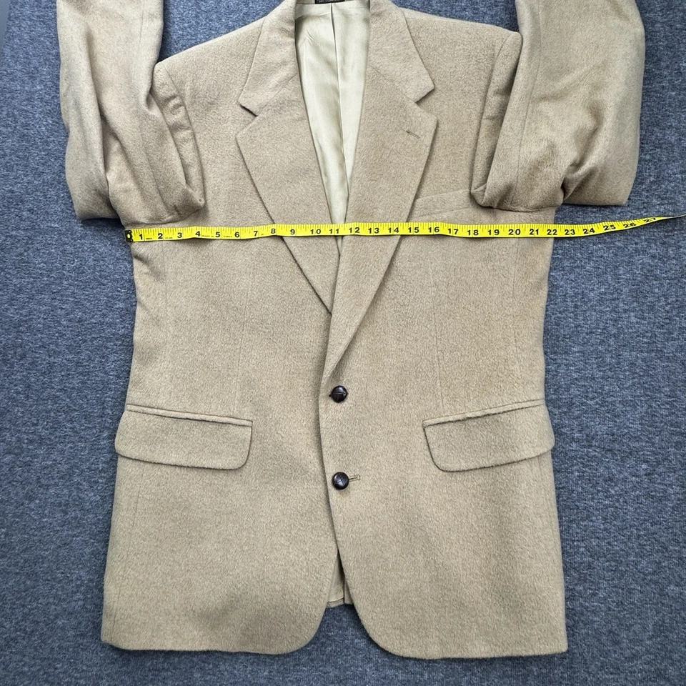 VTG Rogers Scott Camel Hair Blazer Mens 42R Tan Beige Made in USA Sport Coat - Image 4 of 4